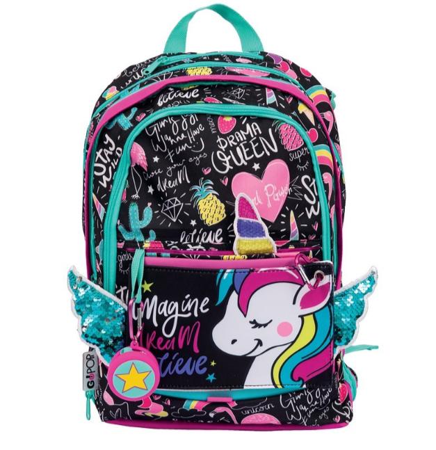 GOPOP 22 ZAINO ESTENSIBILE MISS UNICORNO GOPOP 22 ZAINO ESTENSIBILE MISS UNICORNO
